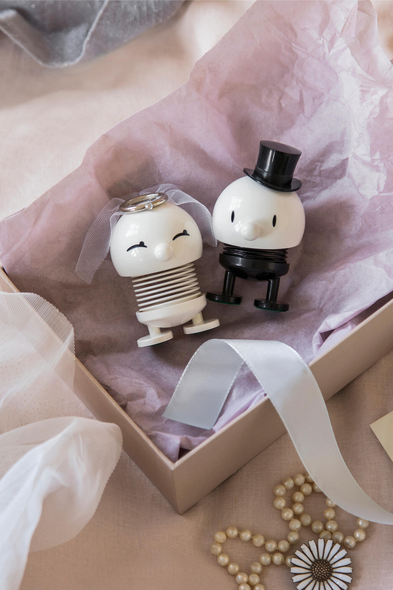 Bride & Groom figur – Hvid